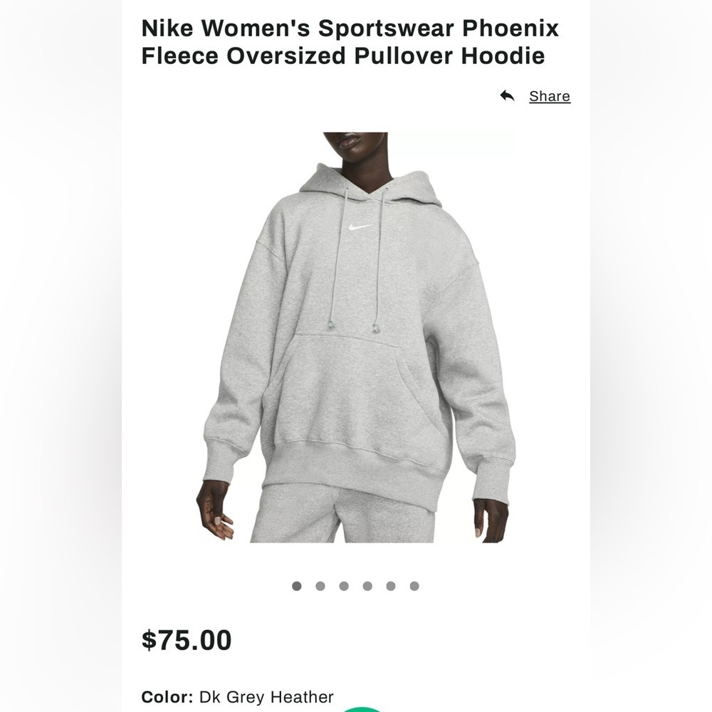 Nike Women's Sportswear Phoenix Fleece Oversized Pullover Hoodie